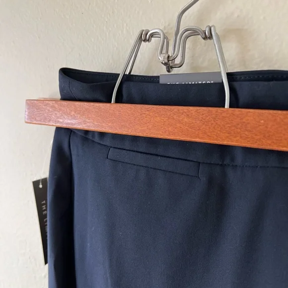 The Limited 10 Tall NWT Straight Leg Navy Suit Pants Pockets - Picture 3 of 8